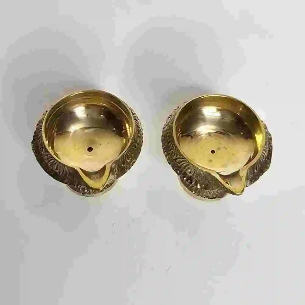 Traditional Brass Diya Online with Stand
